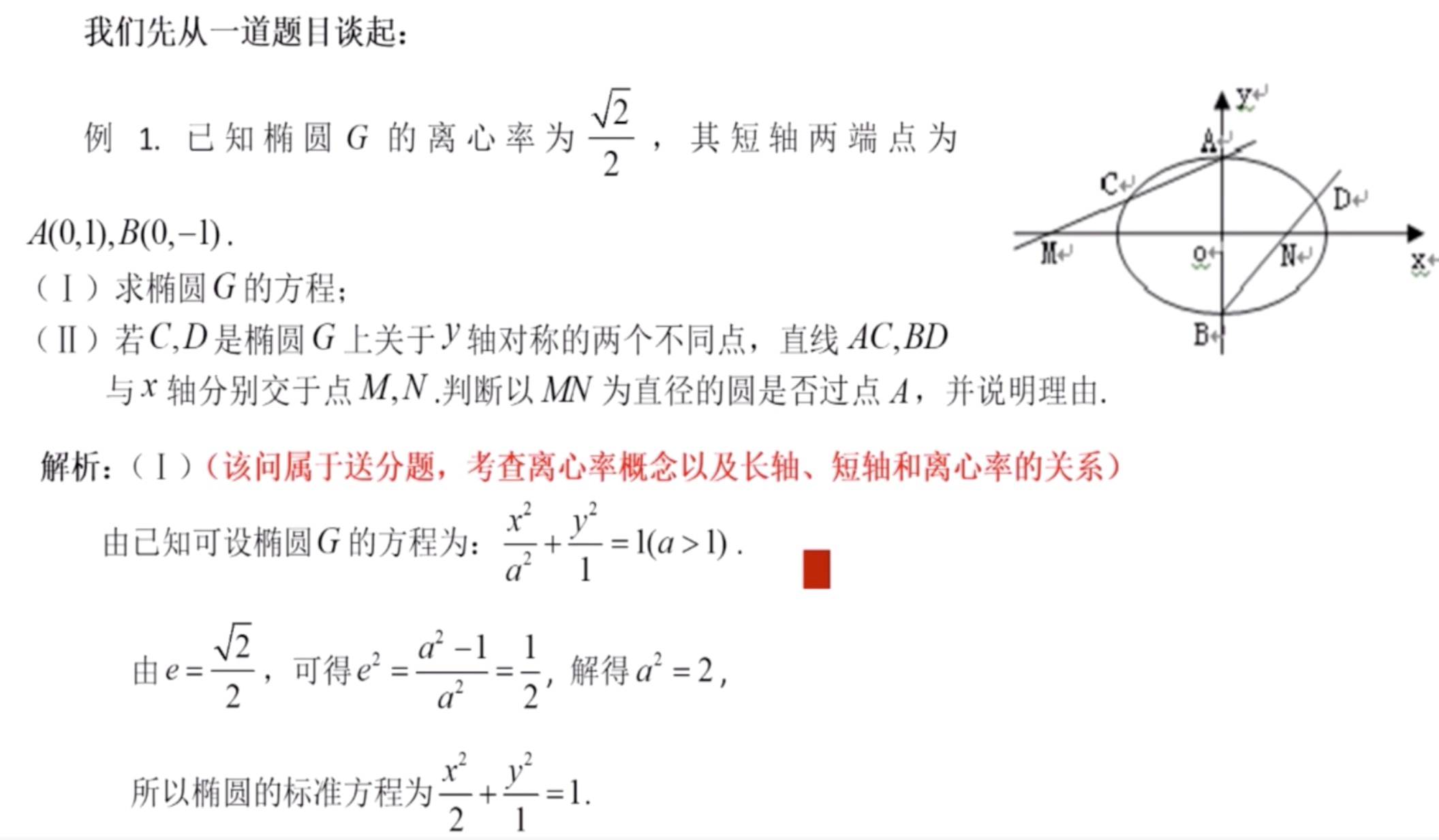 【人大附中】数学特级教师杨英辉-解析几何与导数讲座